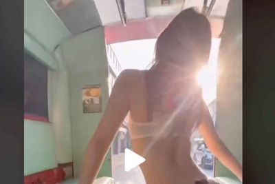 Tourist's sexy display shocks baht bus operator