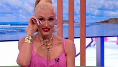 Gwen Stefani left in tears on The One Show after being surprised with message from idol