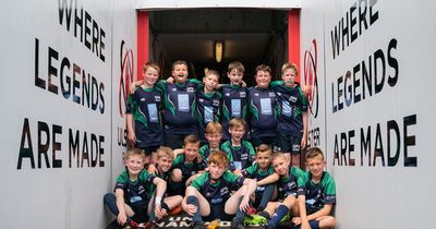 Young rugby teams tackle SPAR NI Primary School Festival at Kingspan Stadium