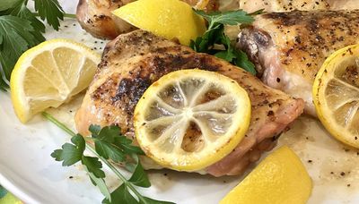 Menu planner: Lemon-pepper chicken thighs center of a wholesome meal