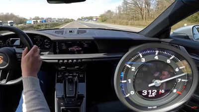 Base Porsche 911 Still Plenty Fast In Autobahn Top Speed Run, Hits 194 MPH