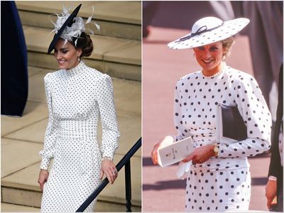 Kate Middleton pays tribute to late Princess Diana with identical outfit