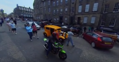 Edinburgh driver shows his frustration as his classic car crashes with Ford Fiesta