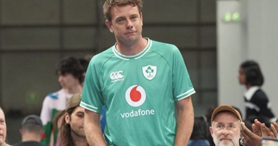 Irish rugby legend's son parades international shirt on runway at Milan Fashion Week