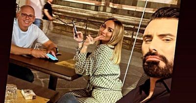 Rylan Clark begs for dates as he 'third wheels' his friends during trip to Italy