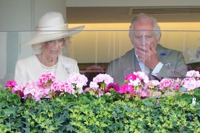 King and Queen watch on as their first Royal Ascot runner misses out on victory