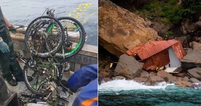 Fishermen pull '80 bikes' from the sea five years after container disaster