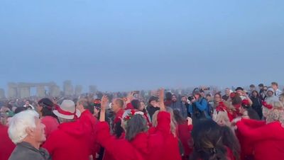 Revellers gather at Stonehenge for summer solstice celebrations