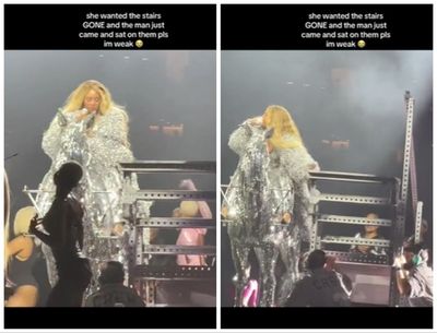 ‘Oh my god’: Beyoncé frustrated by crew during chaotic Amsterdam show