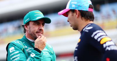 Fernando Alonso sends one-word warning to Sergio Perez as pressure mounts on Red Bull ace