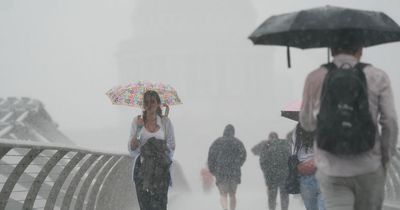 Brits to be battered by heavy rain and thunderstorms as warnings issued across UK