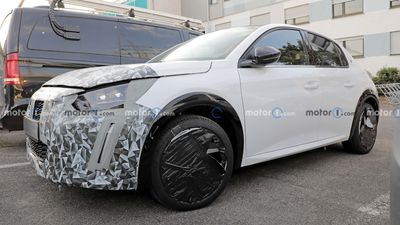 Peugeot 208 Facelift Spied For The First Time With Camouflaged Wheels