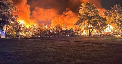 Major fire at hotel and golf complex destroys building