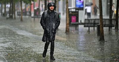 Heavy rain and thunderstorms across Glasgow as flooding and travel delays expected