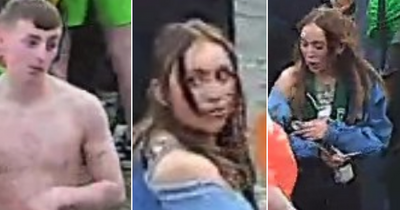 Police release CCTV of man and woman hunted after incident at Celtic's Parkhead title party