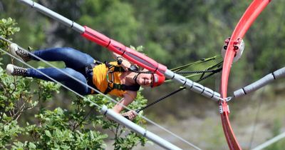 Rollercoaster zip wire that sends you speeding through the sky