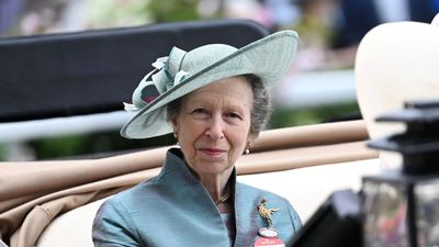 Princess Anne's 'awesome' two-tone dress and matching coat at Royal Ascot delights fans as she proves the vintage fabric still looks stylish