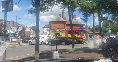 Fire service called to crash in Stapleford town centre near busy junction