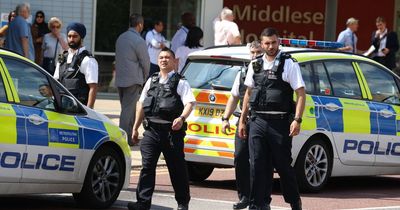 Armed police arrest man as two stabbed at hospital in horror attack