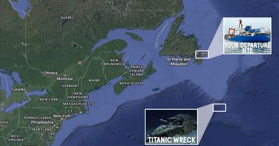 Where is Titanic submarine? How deep missing submersible is as maps show exact location