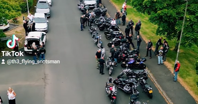Over 100 bikers lead funeral procession for popular Scots rider after cancer death