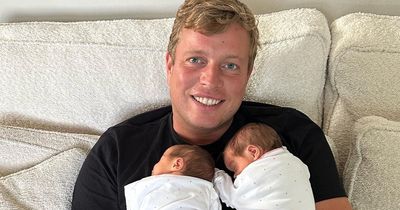 Apprentice's Tom Skinner beams as twins come home from hospital after they 'nearly died'