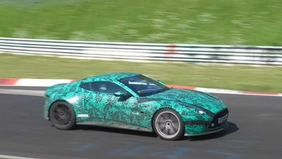 Watch Camouflaged Aston Martin Vantage Turn Fast Laps At The Nurburgring