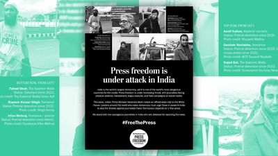 #FreeThePress: Ahead of Modi’s White House visit, full-page ad in WaPo on India’s press freedom issues