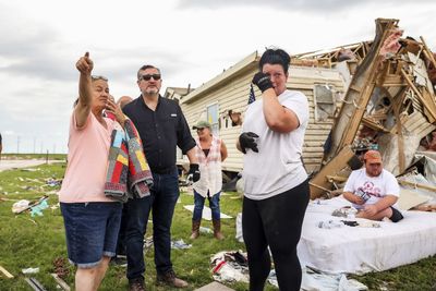 Tornadoes tear through northern Texas town, killing four