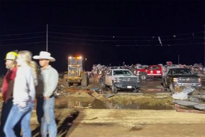 Tornadoes tear through northern Texas town, killing 3 people and causing widespread damage