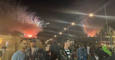 Glastonbury Festival 2023 fireworks display lights up opening night