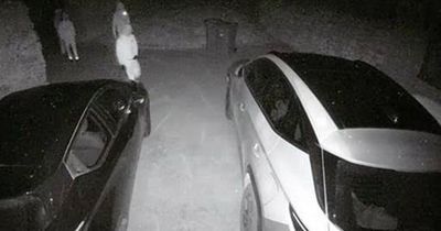 Doorbell camera catches moment it scared off gang of would-be burglars