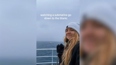 Viral TikTok video captures Titanic submarine as it starts descent