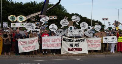 Bristol Airport anti-expansion campaigners say 'we are watching you'