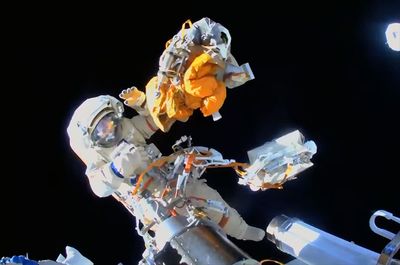 Watch 2 Russian cosmonauts perform spacewalk outside space station today