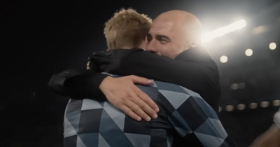 Guardiola’s tearful De Bruyne message and other things spotted in Man City Champions League final film