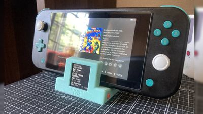 Raspberry Pi Pico Docking Station Displays Handheld Retro Game Data