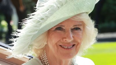 Queen Camilla's mint green Ascot dress with fringed cuffs puts own twist on Queen Elizabeth's final Ascot look