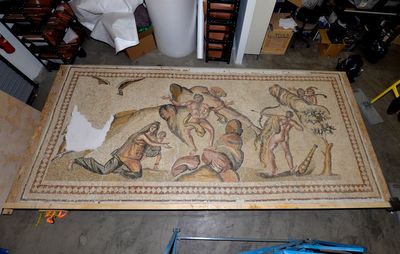 California man convicted of illegally importing an ancient mosaic from Syria