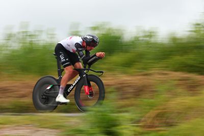 Dygert and McNulty win American National Time Trial Championships in the rain