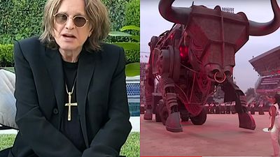 Ozzy Osbourne says he's "thrilled to bits" that the British public have voted to name a 10 metre-high mechanical metal bull 'Ozzy' in his honour