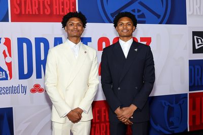 Twins Amen and Ausar Thompson made NBA Draft history as top-5 picks and had a funny analogy for their split