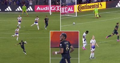 Philadelphia Union's Jose Martinez scores Roberto Carlos-style goal in front of man himself and Ronaldinho