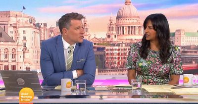Good Morning Britain star refuses to answer hosts Ben Shepherd and Ranvir Singh and says 'I can't tell you'