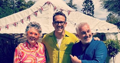 Ryan Reynolds sends Bake Off fans into meltdown as he poses for photo with Prue and Paul