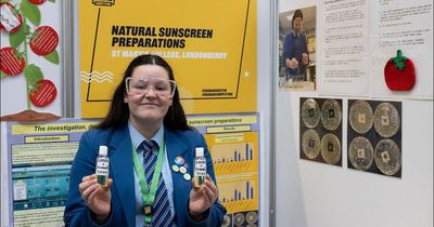 Derry girl, 15, is 'young scientist of the year' for suncream invention