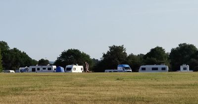 Travellers set up camp on The Downs and are refusing to leave