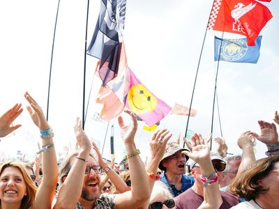 ‘Kendall in the wind’: Our favourite flags so far at Glastonbury 2023