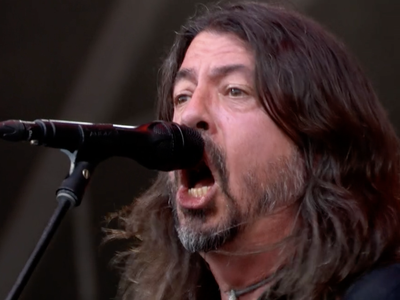 The Churnups unmasked as Foo Fighters play the Pyramid Stage at Glastonbury