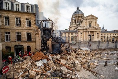 Search for person feared missing after Paris explosion is complicated by debris, unstable building